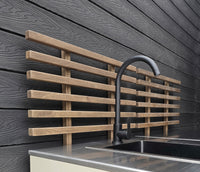 Gastro utekök vaskmodul med ribb-rygg