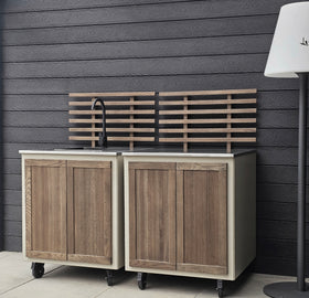 Combinaison de cuisine extérieure Gastro avec 3 modules + Kamado SUMO Maxi