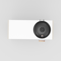 UMAMI Modul 3, beige / rostfri + svart kamado NORDIC FLAME