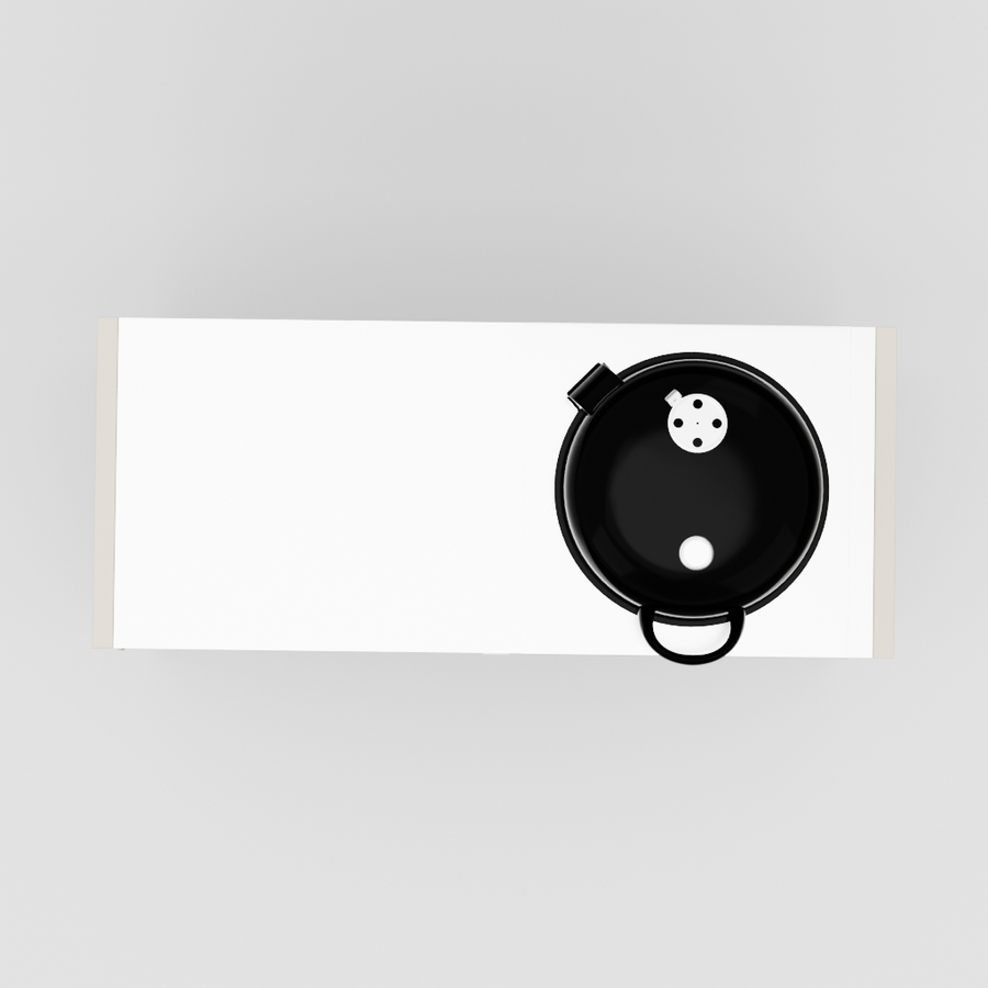 UMAMI modul 3, beige / rostfri + svart klotgrill NORDIC FLAME