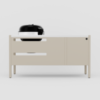 UMAMI modul 3, beige / rostfri + svart klotgrill NORDIC FLAME