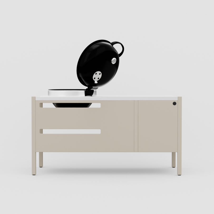 UMAMI module 3, beige / grill boule en inox + noir NORDIC FLAME 