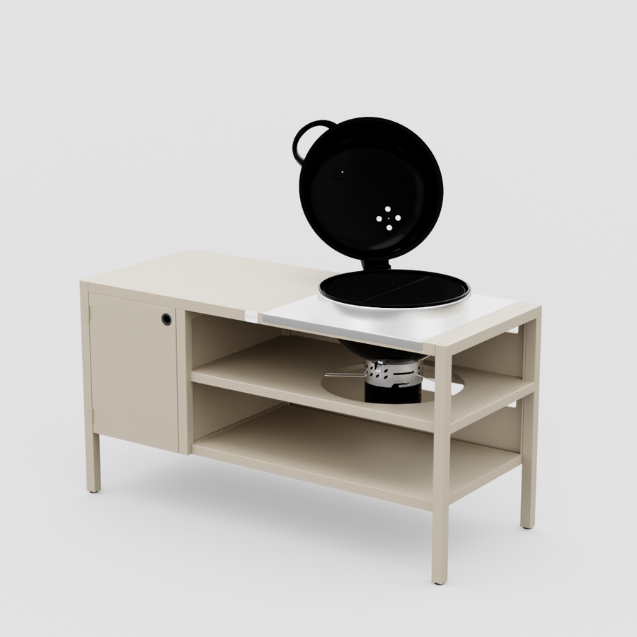 UMAMI modul 3, beige + svart klotgrill NORDIC FLAME