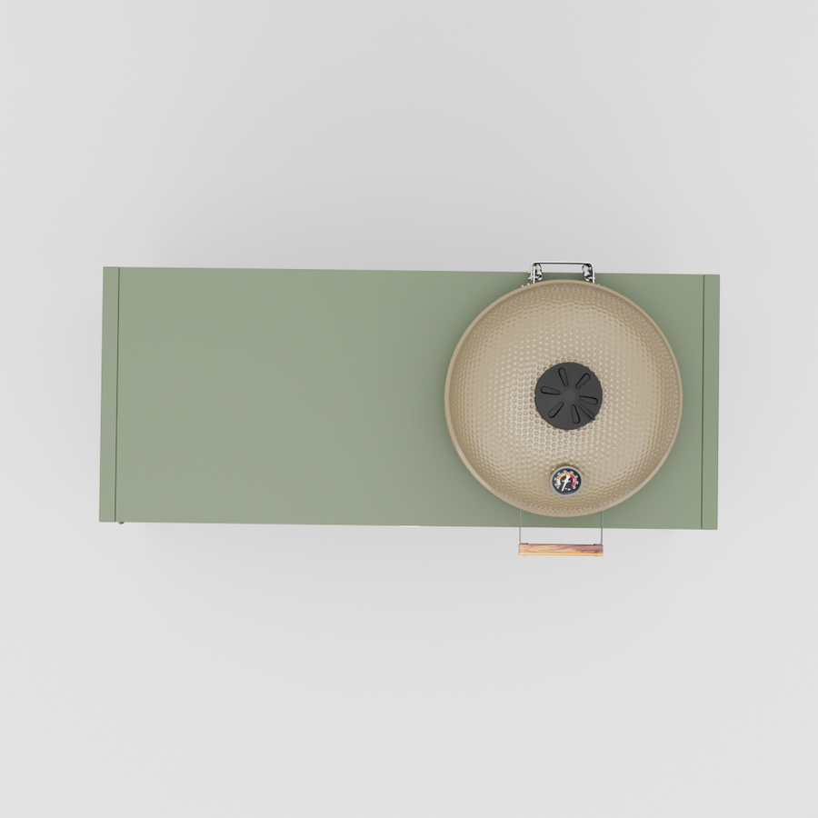 UMAMI Modul 3, grønn + beige kamado NORDIC FLAME 