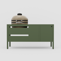 UMAMI Modul 3, grønn + beige kamado NORDIC FLAME 