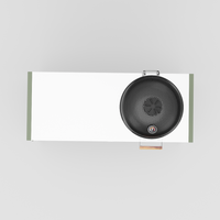 UMAMI Modul 3, grøn / rustfri + sort kamado NORDIC FLAME 