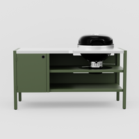 UMAMI modul 3, grön / rostfri + klotgrill NORDIC FLAME