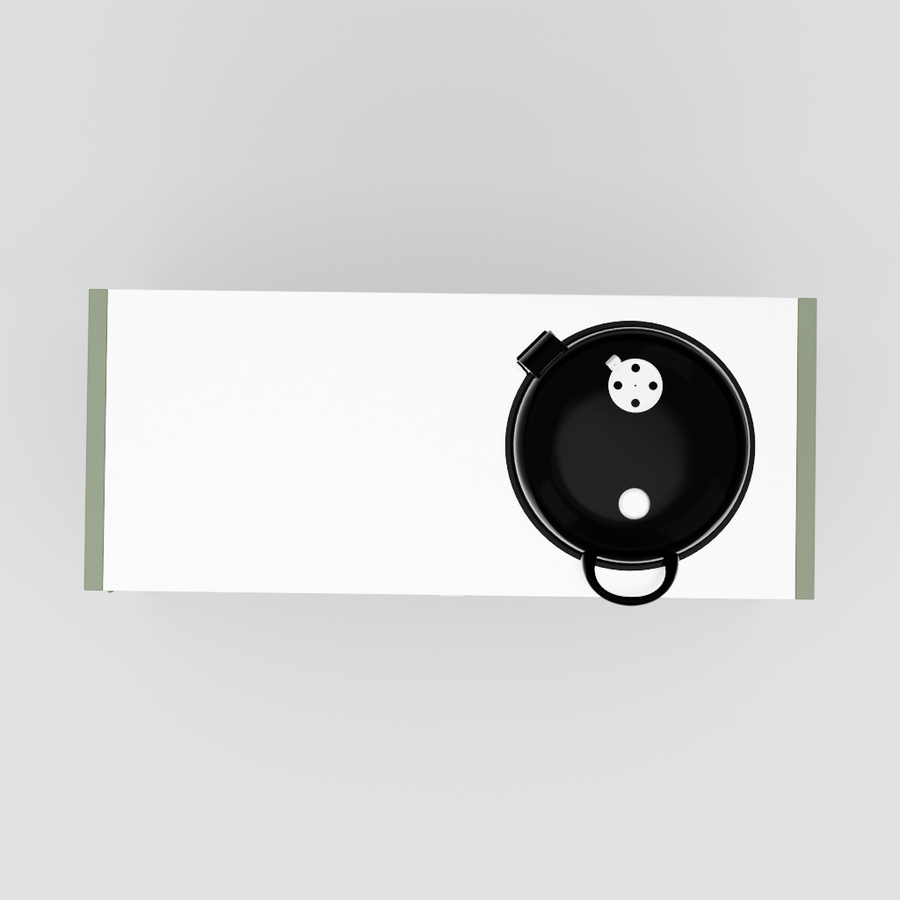 UMAMI modul 3, grön / rostfri + klotgrill NORDIC FLAME