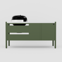 UMAMI modul 3, grön / rostfri + klotgrill NORDIC FLAME