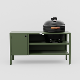 UMAMI Utekjøkken Modul 3 + svart kamado NORDIC FLAME, grønn