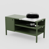 UMAMI modul 3, grønn + svart kulegrill NORDIC FLAME 
