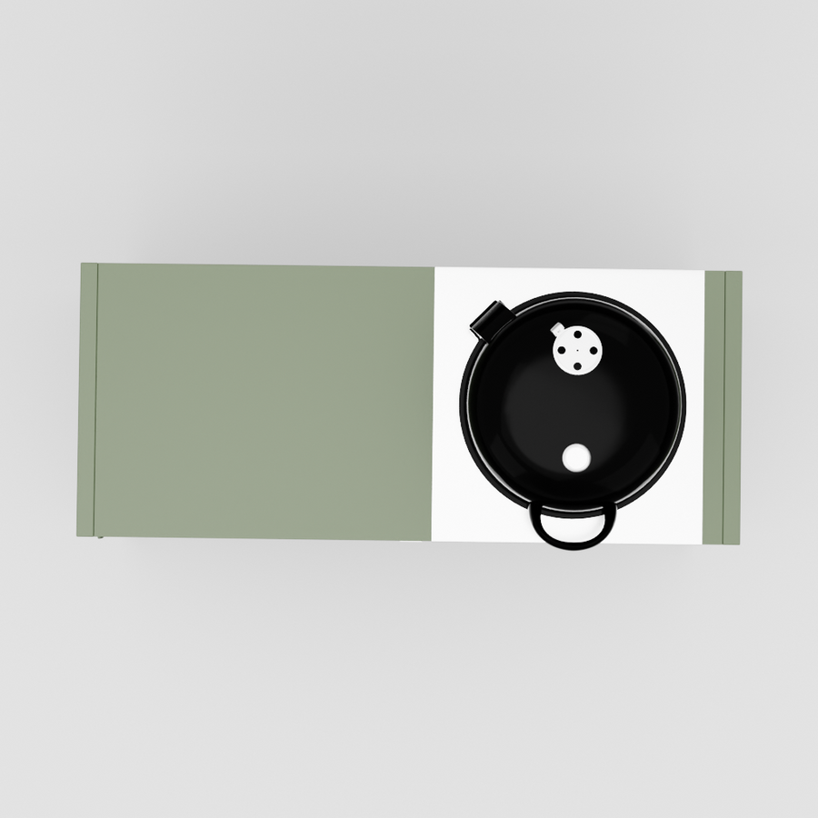 UMAMI modul 3, grønn + svart kulegrill NORDIC FLAME 