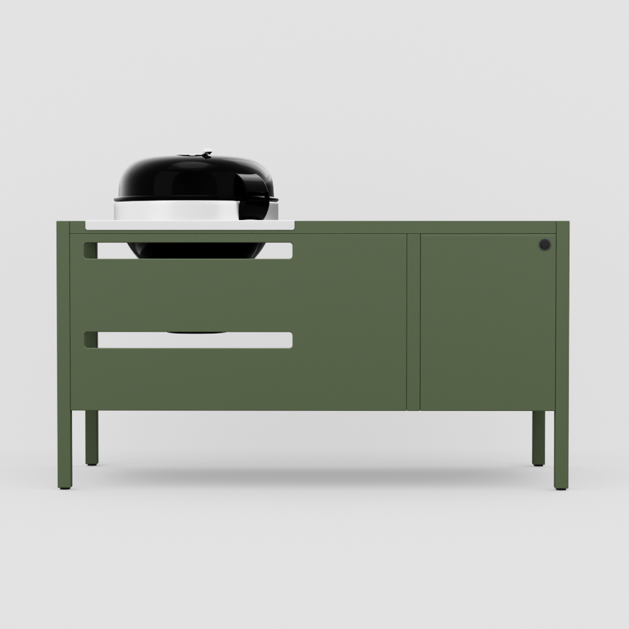 UMAMI modul 3, grønn + svart kulegrill NORDIC FLAME 