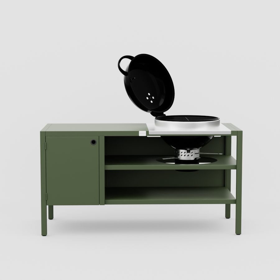 UMAMI modul 3, grønn + svart kulegrill NORDIC FLAME 