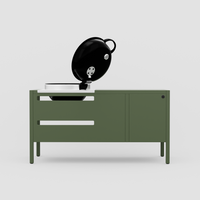 UMAMI modul 3, grønn + svart kulegrill NORDIC FLAME 