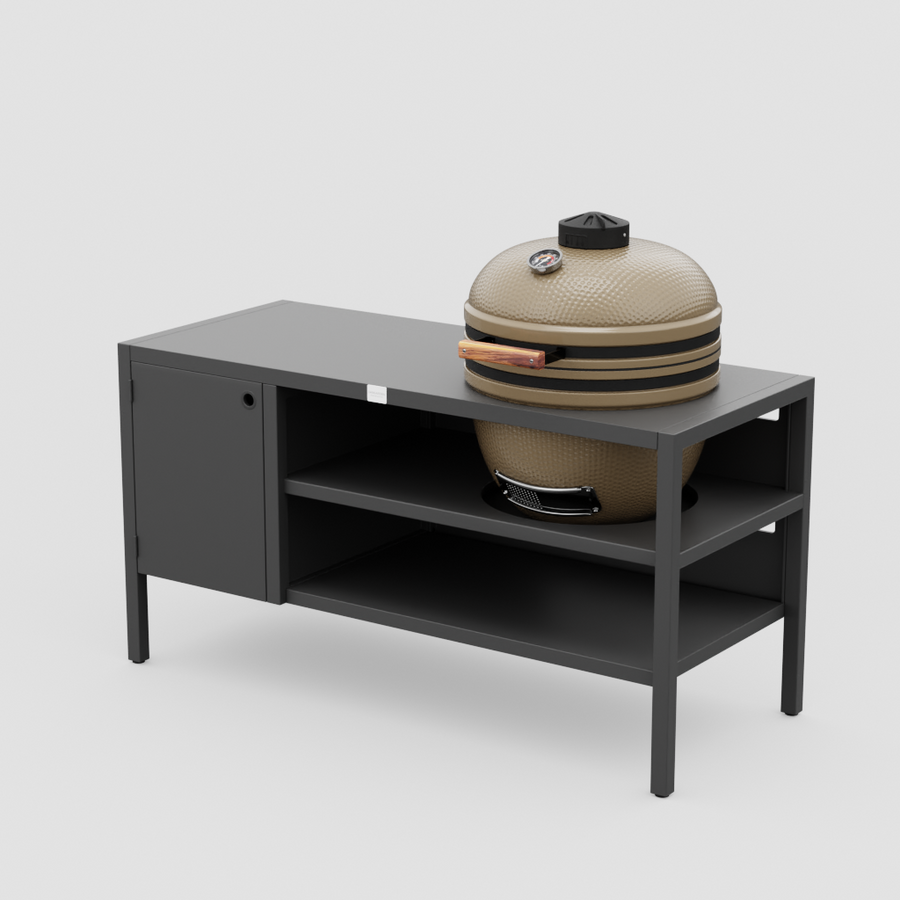 Cuisine extérieure UMAMI Module 3 + kamado beige NORDIC FLAME, noir