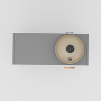 Cuisine extérieure UMAMI Module 3 + kamado beige NORDIC FLAME, noir