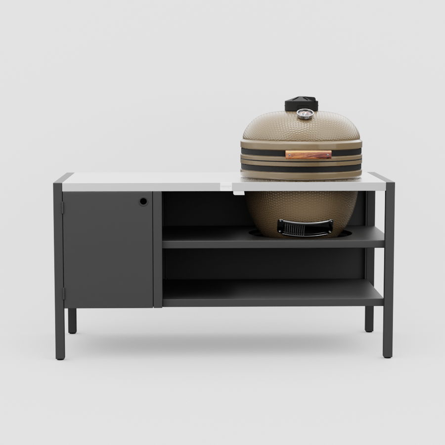 UMAMI Modul 3, svart / rostfri + beige kamado NORDIC FLAME