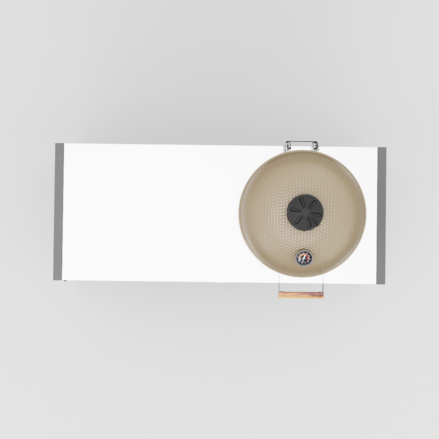 UMAMI Modul 3, svart / rostfri + beige kamado NORDIC FLAME
