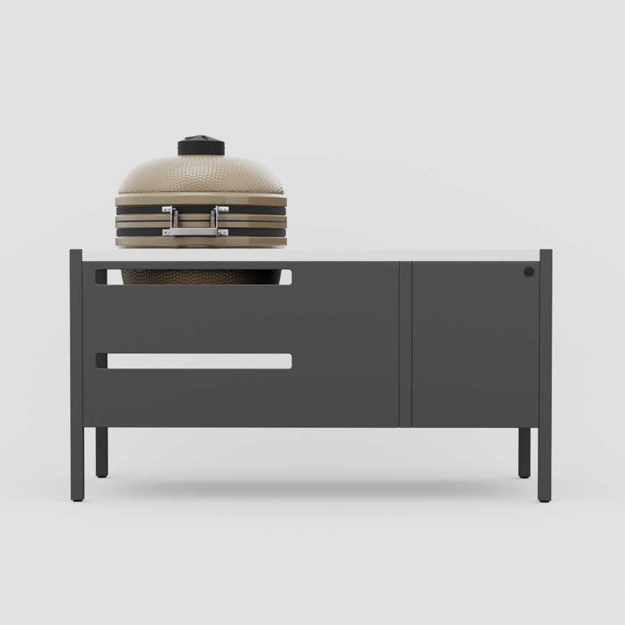 UMAMI Modul 3, svart / rostfri + beige kamado NORDIC FLAME