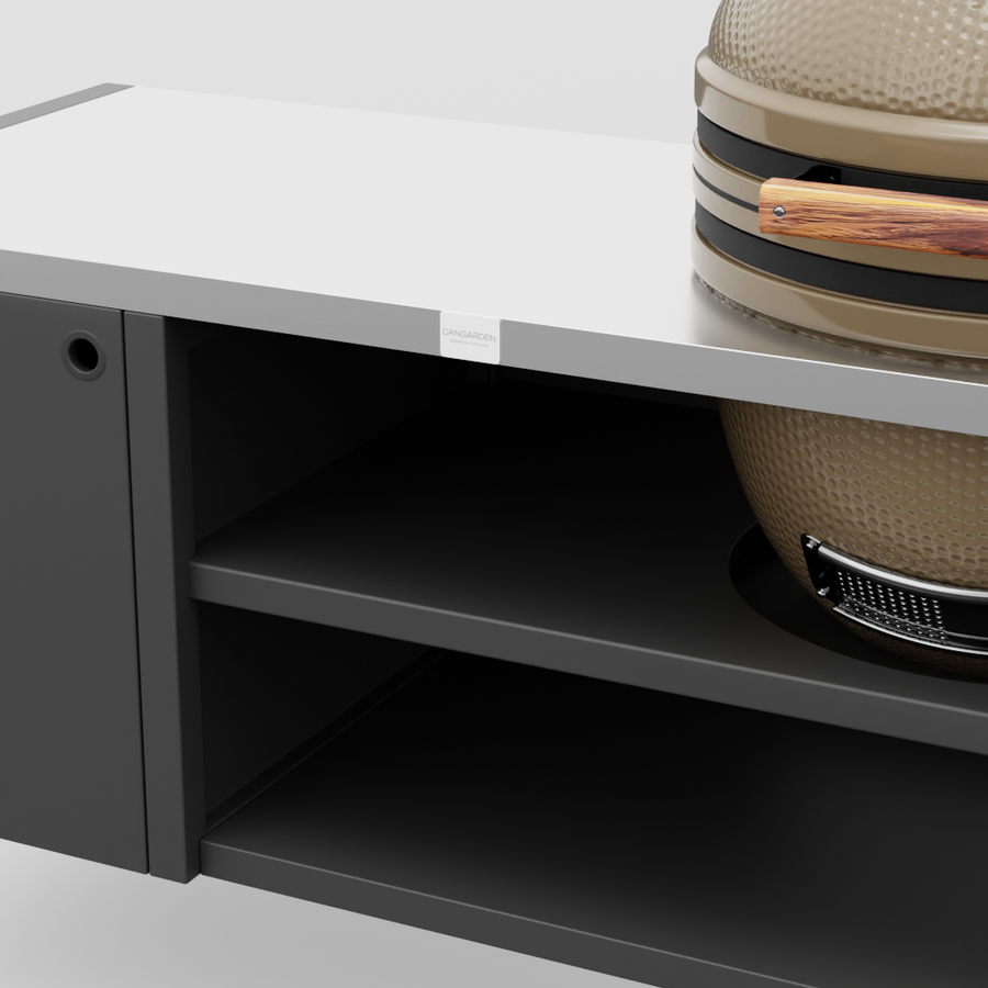 UMAMI Modul 3, svart / rostfri + beige kamado NORDIC FLAME