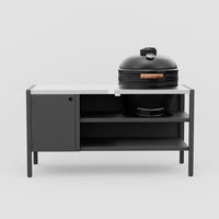 UMAMI Modul 3, svart / rostfri + svart kamado NORDIC FLAME