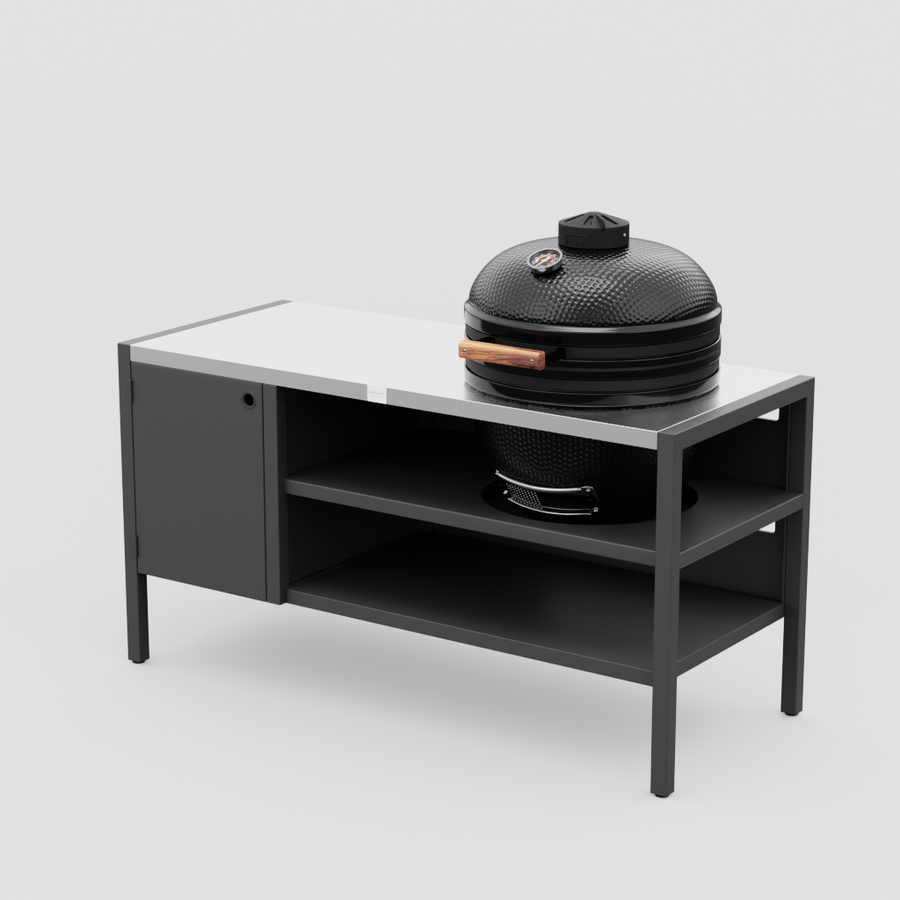 UMAMI Modul 3, svart / rostfri + svart kamado NORDIC FLAME