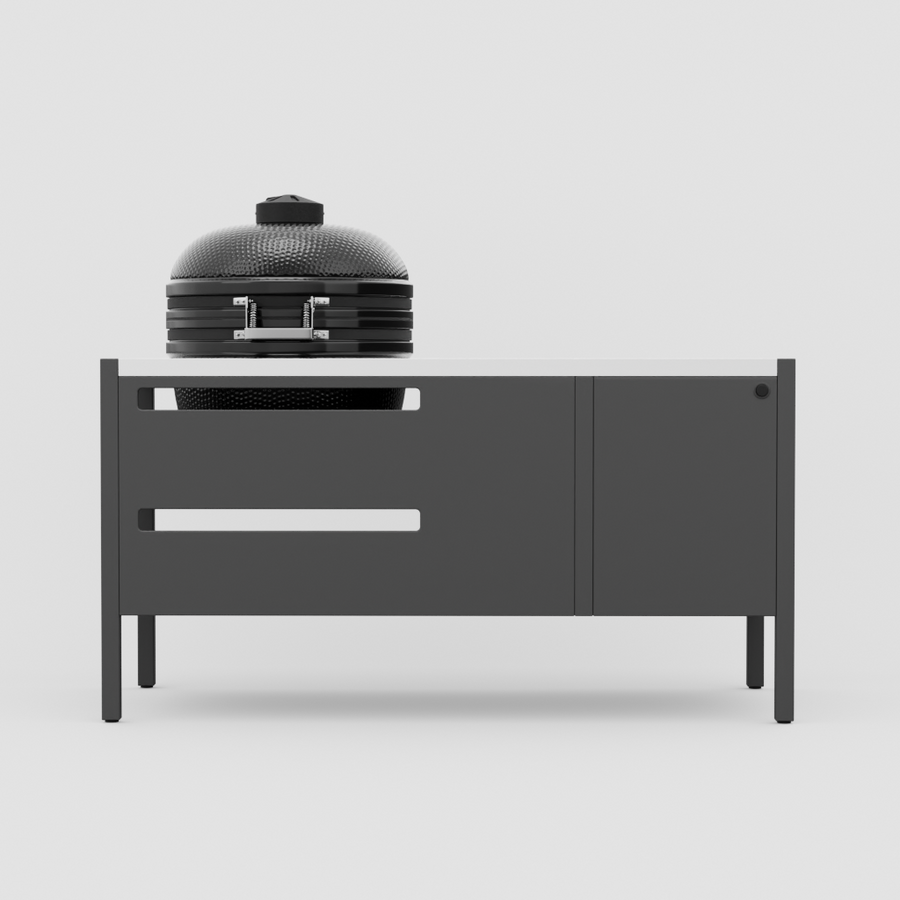UMAMI Modul 3, svart / rostfri + svart kamado NORDIC FLAME