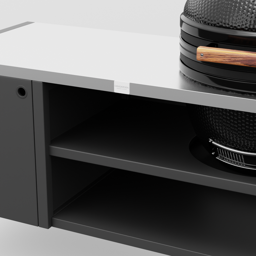 UMAMI Modul 3, svart / rostfri + svart kamado NORDIC FLAME