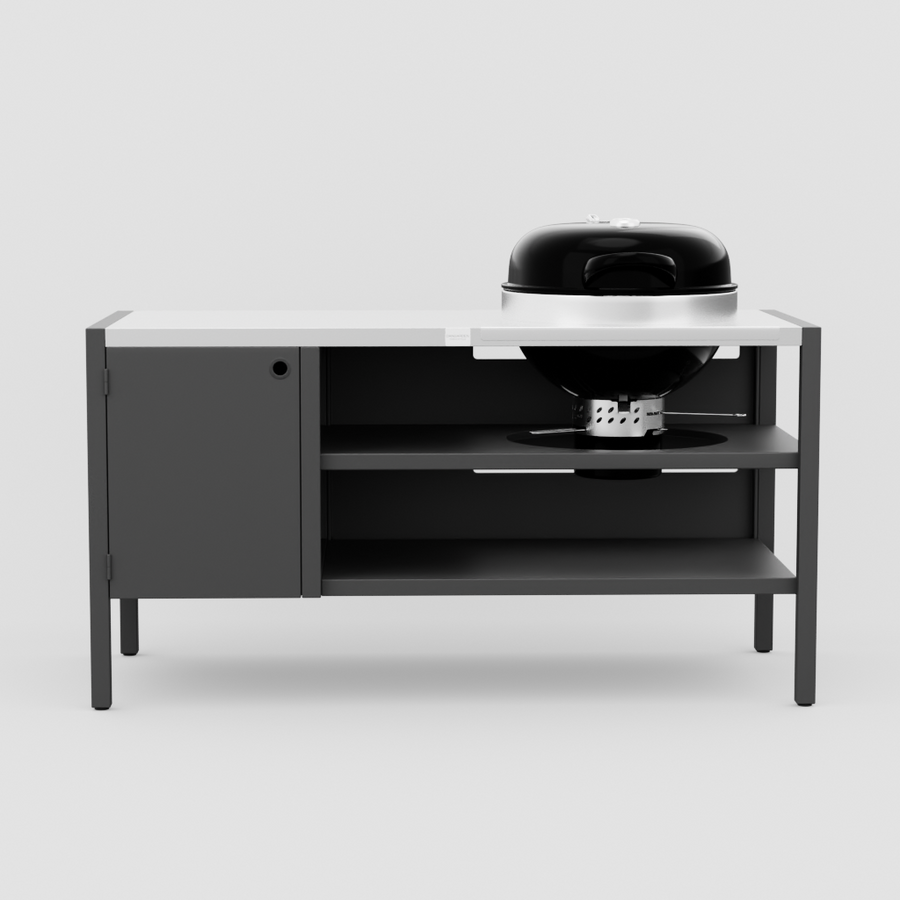 UMAMI modul 3, svart / rostfri + svart klotgrill NORDIC FLAME