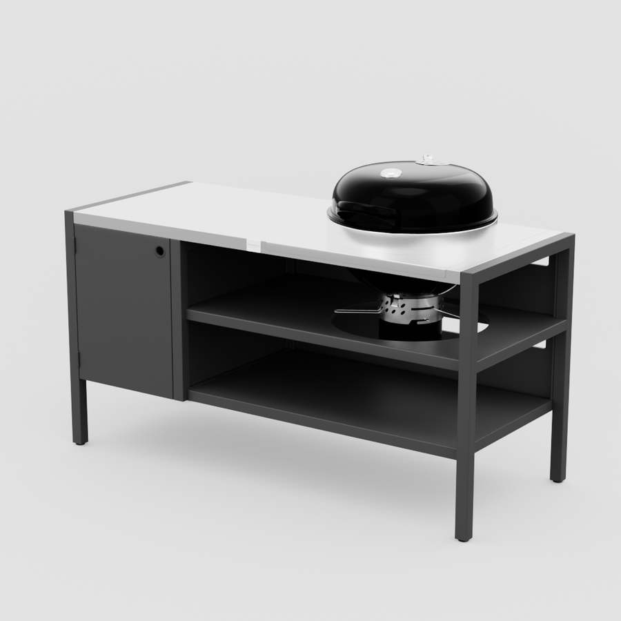 UMAMI modul 3, svart / rostfri + svart klotgrill NORDIC FLAME