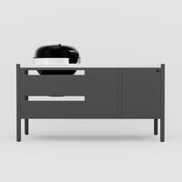 UMAMI modul 3, svart / rostfri + svart klotgrill NORDIC FLAME