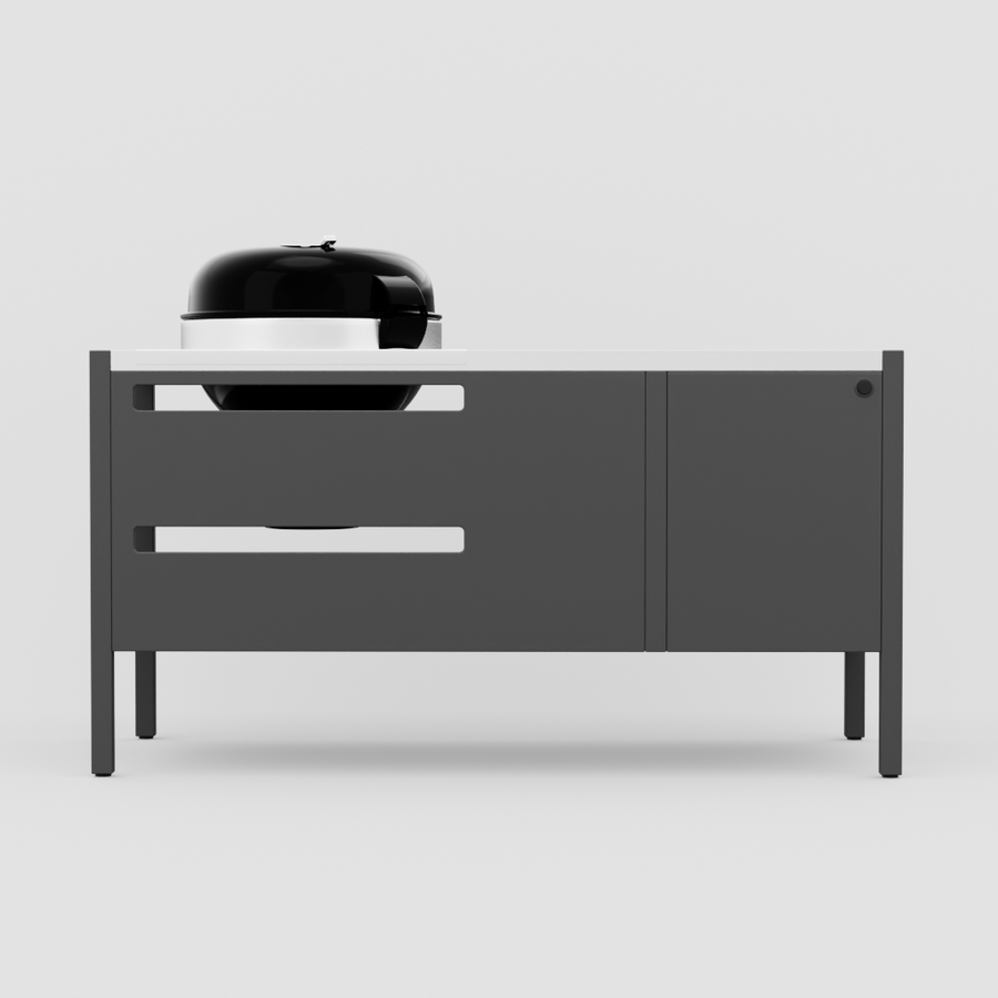 UMAMI modul 3, svart / rostfri + svart klotgrill NORDIC FLAME
