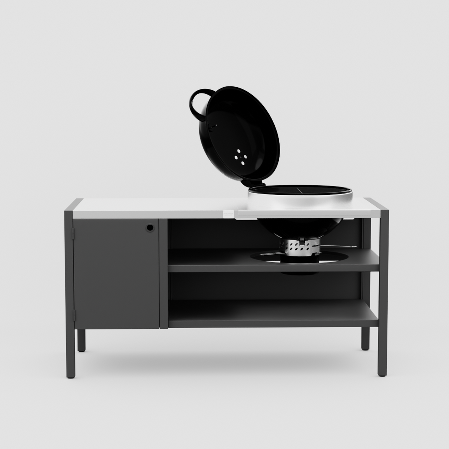 UMAMI modul 3, svart / rustfri + svart kulegrill NORDIC FLAME 