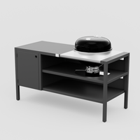 UMAMI modul 3, svart + svart klotgrill NORDIC FLAME