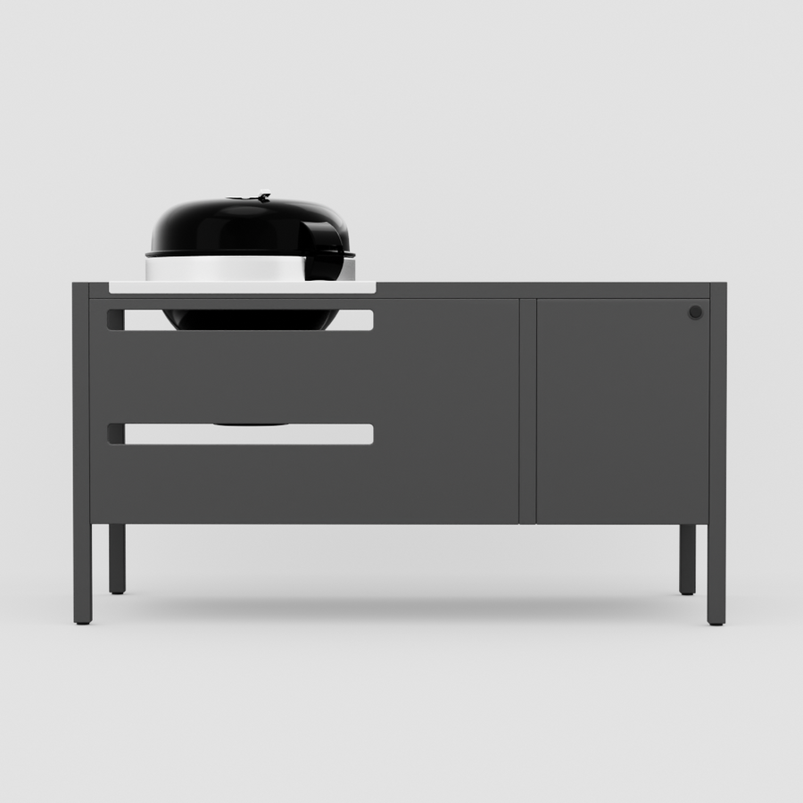 UMAMI modul 3, svart + svart klotgrill NORDIC FLAME