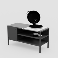 UMAMI modul 3, sort + sort kuglegrill NORDIC FLAME 